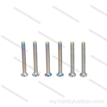 စတော့ရှယ်ယာတွင် anodized High Precision stainless steel screws များ